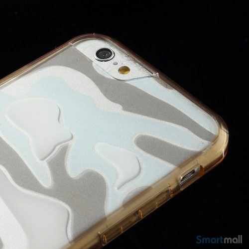 Camouflage-moennstret-cover-til-iPhone-6,-semitransparent-champagnefarvet4
