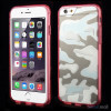 Semitransparent-cover-til-iPhone-6-med-spaendende-3D-camouflage-moennster-roed
