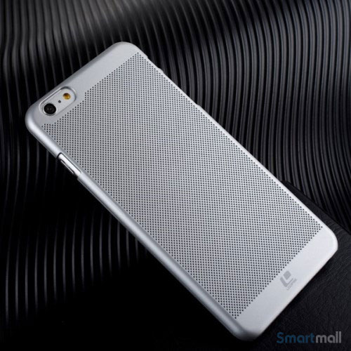 Smart-cover-til-iPhone-6-med-perforeret-struktur-og-god-koeling-solvfarvet