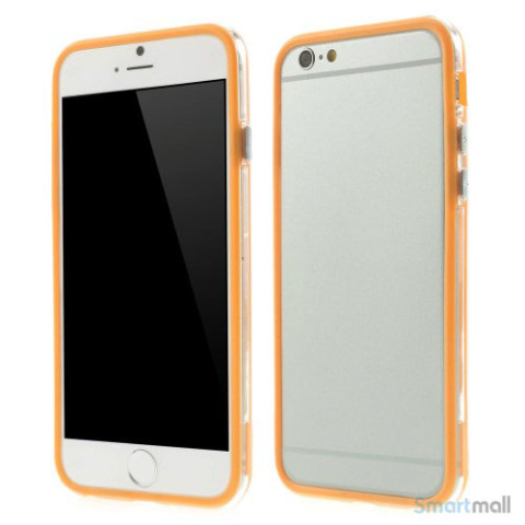 Beskyttende bumper for iPhone 6 i bloed TPU-plast - Orange