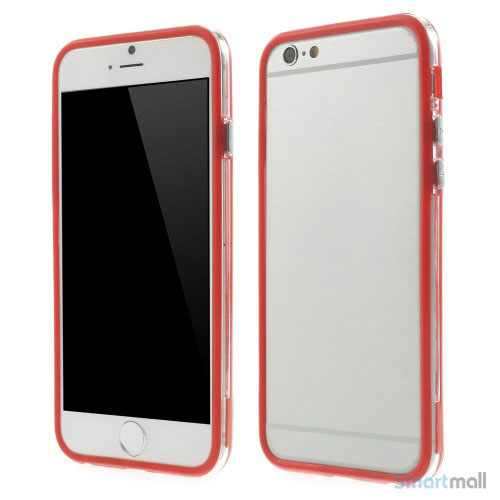 Beskyttende bumper for iPhone 6 i bloed TPU-plast - Roed