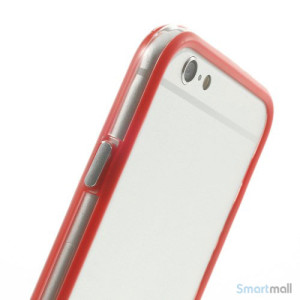 Beskyttende bumper for iPhone 6 i bloed TPU-plast - Roed6