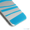 Cover til iPhone 6 med dekorative irregulaere striber - Blaa4