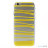 Cover til iPhone 6 med dekorative irregulaere striber - Gul2