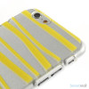 Cover til iPhone 6 med dekorative irregulaere striber - Gul3