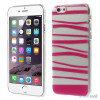 Cover til iPhone 6 med dekorative irregulaere striber - Rose