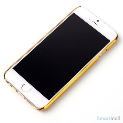 Eksklusivt cover til iPhone 6 med moenstret laederbelægning - Guld2
