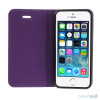 Elegant magnetisk flipcover til iPhone 5 og 5s - Lilla6