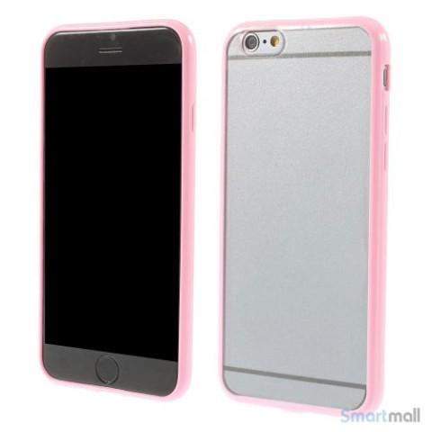 Enkelt stilfuldt cover med god beskyttelse for iPhone 6 - Pink