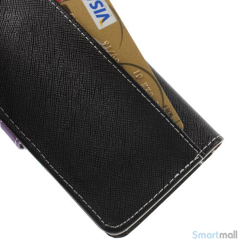 Feminin pung til iPhone 6 med mange praktiske detaljer - Roed - Sort4
