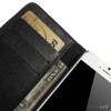 Klassisk laederpung til iPhone 6 med plads til tre kreditkort - Sort7