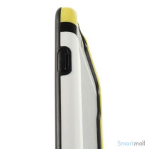Laekker bumper til iPhone 6, udfoert i hybrid-plast - Hvid - Gul6