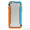 Laekker bumper til iPhone 6, udfoert i hybrid-plast - Orange - Blaa2