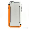 Laekker bumper til iPhone 6, udfoert i hybrid-plast - Orange - Hvid2