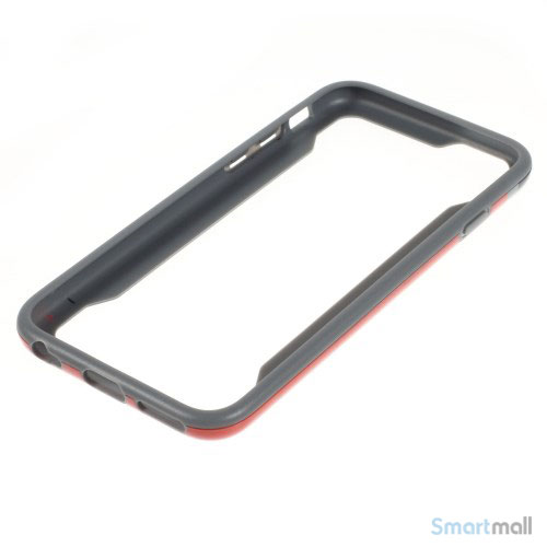 Laekker bumper til iPhone 6, udfoert i hybrid-plast - Rød-Sort4