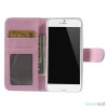 Laekker feminin iPhone 6 pung i tykt laeder med rhombe-syninger - Lilla5