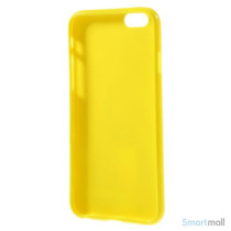 Polkaprikket cover til iPhone 6 i laekker bloed TPU-plast - Hvid - Gul4