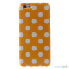 Polkaprikket cover til iPhone 6 i laekker bloed TPU-plast - Orange2