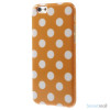 Polkaprikket cover til iPhone 6 i laekker bloed TPU-plast - Orange3