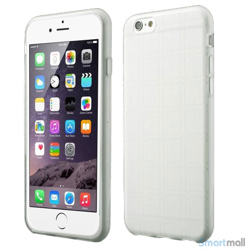 Praktisk iPhone 6 cover i laekker bloed gummi-plast - Gennemsigtig7