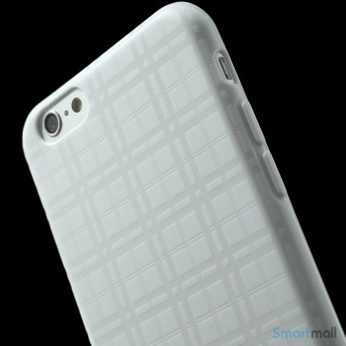 Praktisk iPhone 6 cover i laekker bloed gummi-plast - Hvid6