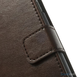 Robust iPhone 6 laederpung med kreditkortholder og lomme - Brun5