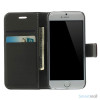 Robust iPhone 6 laederpung med kreditkortholder og lomme - Kaffe