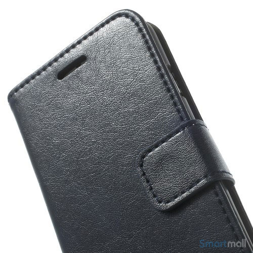 Robust iPhone 6 laederpung med kreditkortholder og lomme - Moerkeblaa7