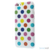 Sjovt polka-prikket cover til iPhone 6, udfoert i bloed TPU-plast - Farverige-Hvid3