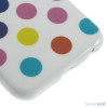 Sjovt polka-prikket cover til iPhone 6, udfoert i bloed TPU-plast - Farverige-Hvid6