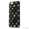 Sjovt-polka-prikket-cover-til-iPhone-6,-udfoert-i-bloed-TPU-plast Farverige-Sort2