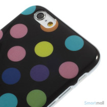 Sjovt-polka-prikket-cover-til-iPhone-6,-udfoert-i-bloed-TPU-plast Farverige-Sort5