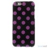 Sjovt polka prikket cover til iPhone 6, udfoert i bloed TPU plast Lilla-Sort2