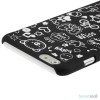 Soedt cover til iPhone 6, dekoreret med smaa cartoons - Sort4