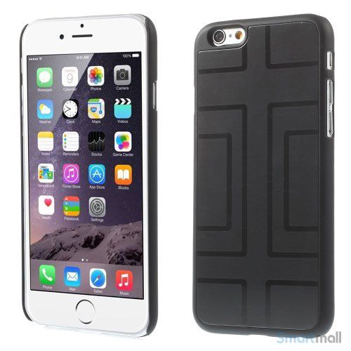 Spaendende iPhone 6 cover med dekoreret metalbagside - Geometrisk Figur