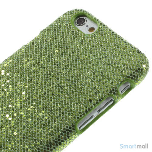 Spaendende laeder-cover til iPhone 6, med paillet-effekt - Groen3