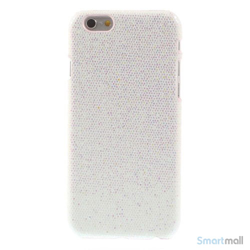 Spaendende laeder-cover til iPhone 6, med paillet-effekt - Hvid2