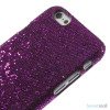 Spaendende laeder-cover til iPhone 6, med paillet-effekt - Moerk Lilla3
