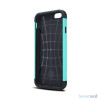 Staerkt hybrid-cover til iPhone 6 med dobbelt-beskyttelse - Cyan2