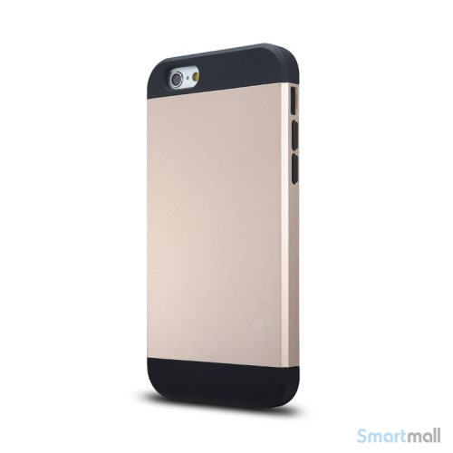 Staerkt hybrid-cover til iPhone 6 med dobbelt-beskyttelse - Guld2