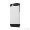 Staerkt hybrid-cover til iPhone 6 med dobbelt-beskyttelse - Hvid2
