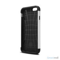 Staerkt hybrid-cover til iPhone 6 med dobbelt-beskyttelse - Hvid3