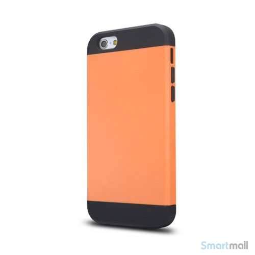 Staerkt hybrid-cover til iPhone 6 med dobbelt-beskyttelse - Orange