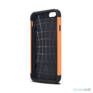 Staerkt hybrid-cover til iPhone 6 med dobbelt-beskyttelse - Orange2