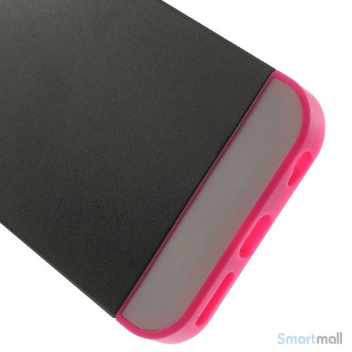 To-farvet iPhone 6 cover med indbygget kortholder - Rose -Sort4