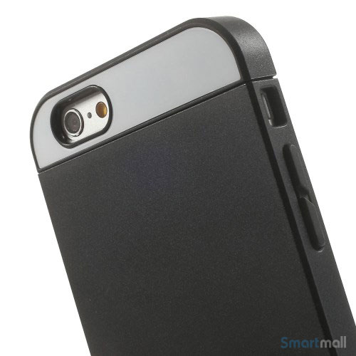 To-farvet iPhone 6 cover med indbygget kortholder - Sort5