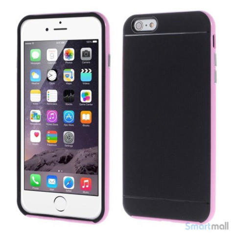Todelt cover til iPhone 6 med ekstra beskyttelse - Pink