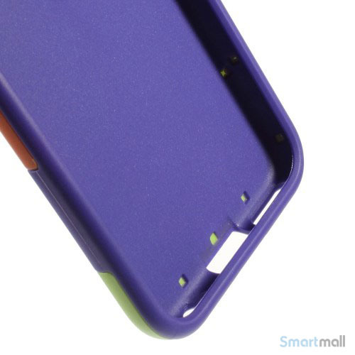 Tre-farvet cover til iPhone 6, med spaendende detaljer - Lilla5