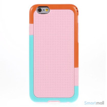Tre-farvet cover til iPhone 6, med spaendende detaljer - Pink2