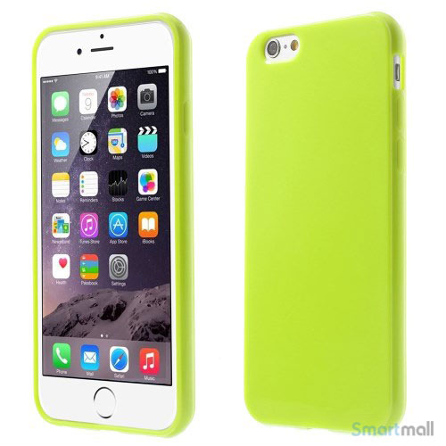 ensfarvet-cover-med-glossy-effekt-til-iphone-6-og-6-gron